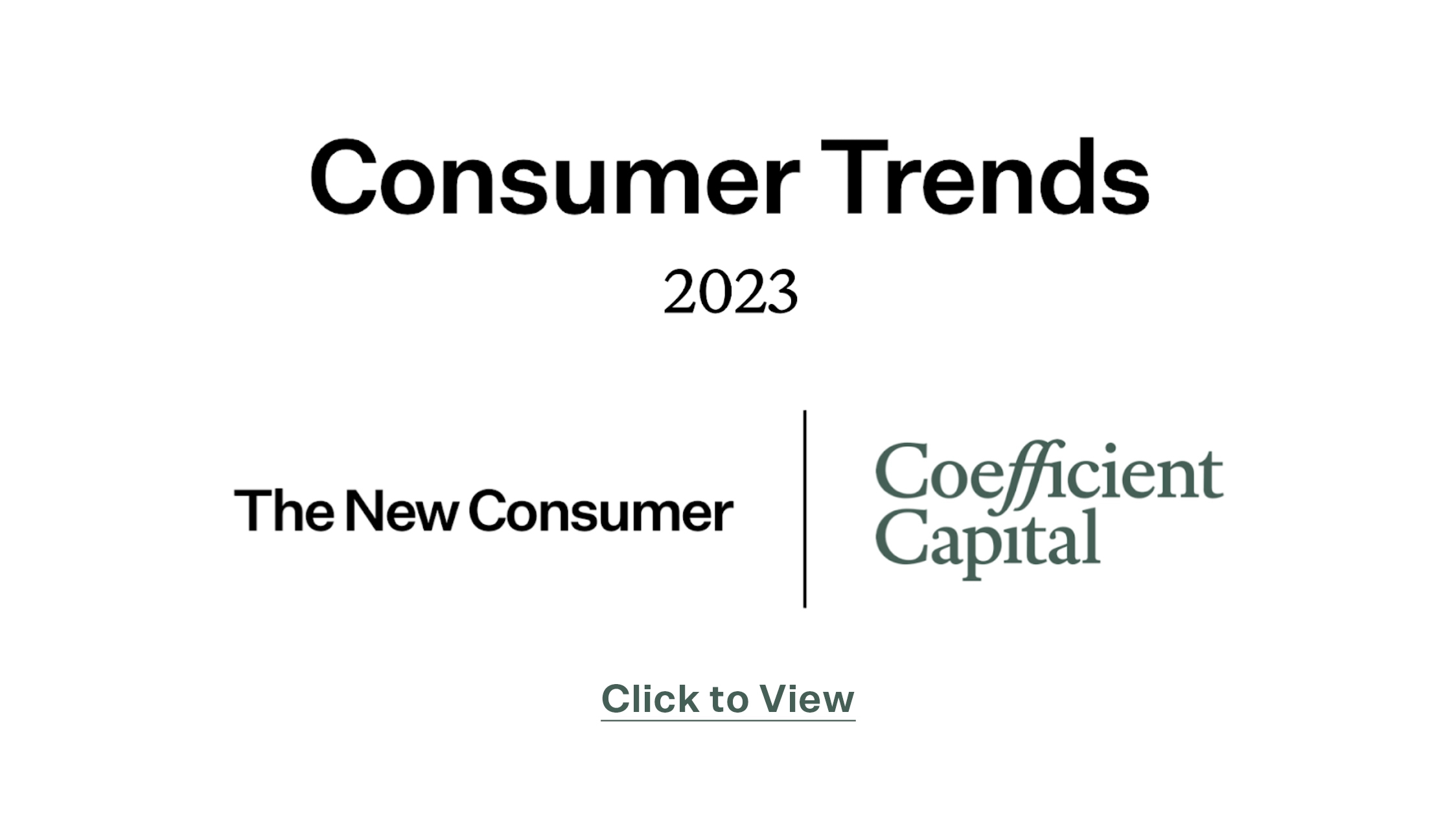 Consumer Trends 2023